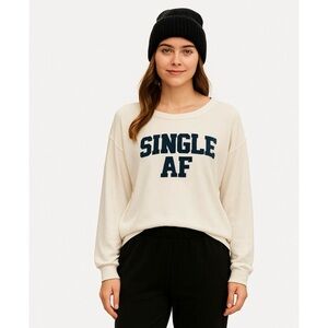 Wildfox Intimates Single AF Pajama Top MSRP $98 Size XL